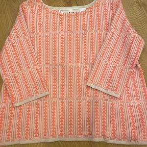 Chic Women's Pink Patterned Top